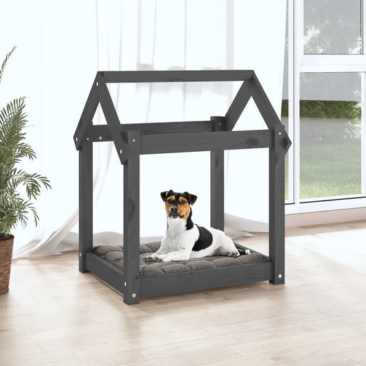 Solid Pine Wood Dog Bed — House Style