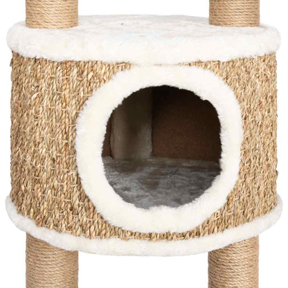 Tall Seagrass Cat Tower — Premium 126 cm