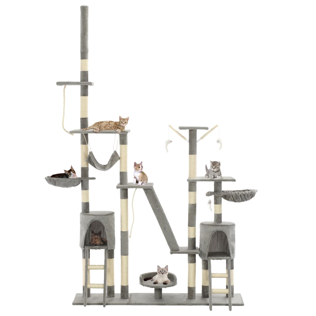 XXL Sisal Cat Tree — Adjustable 230–250 cm