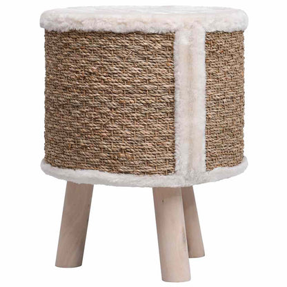 Seagrass Cat Tree with Oak Legs — 41 cm