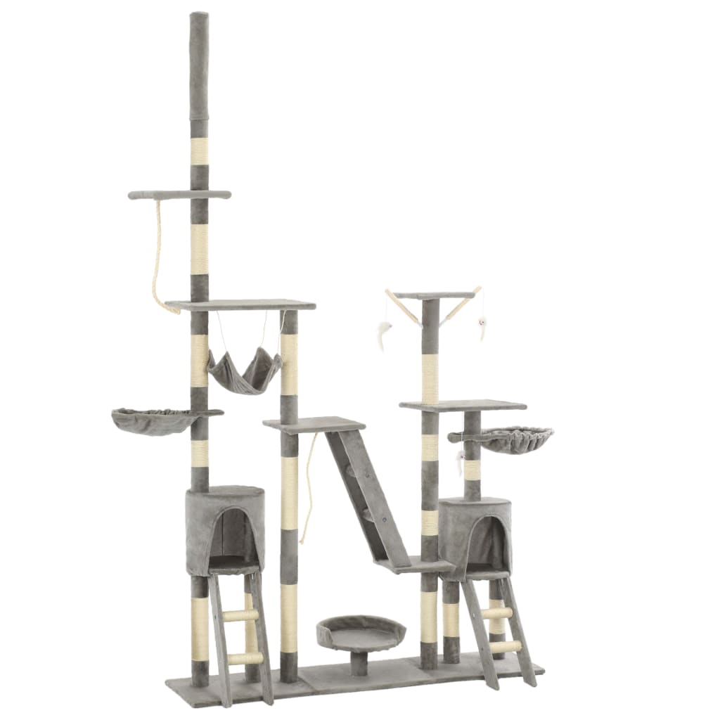 XXL Sisal Cat Tree — Adjustable 230–250 cm