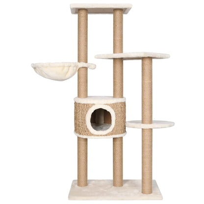 Tall Seagrass Cat Tower — Premium 126 cm