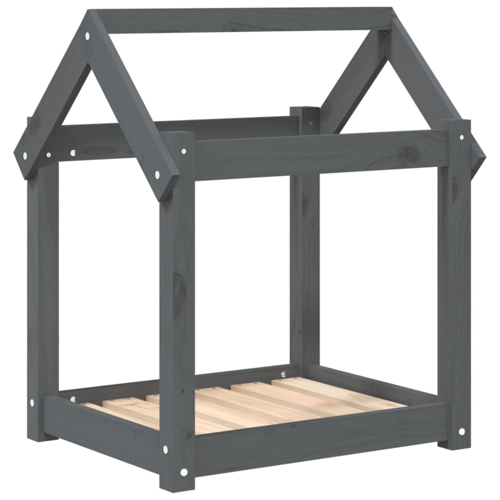 Solid Pine Wood Dog Bed — House Style