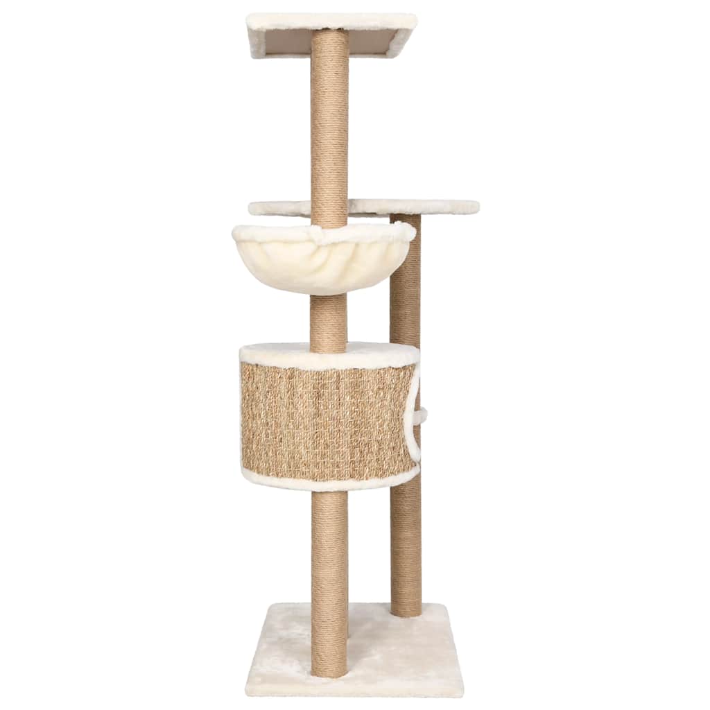 Tall Seagrass Cat Tower — Premium 126 cm