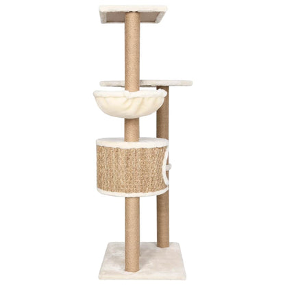 Tall Seagrass Cat Tower — Premium 126 cm