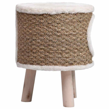 Seagrass Cat Tree with Oak Legs — 41 cm