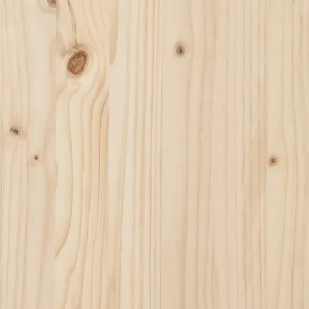 Scandinavian Pine Wood Dog Bed — Natural Finish