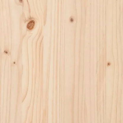 Scandinavian Pine Wood Dog Bed — Natural Finish
