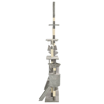 XXL Sisal Cat Tree — Adjustable 230–250 cm