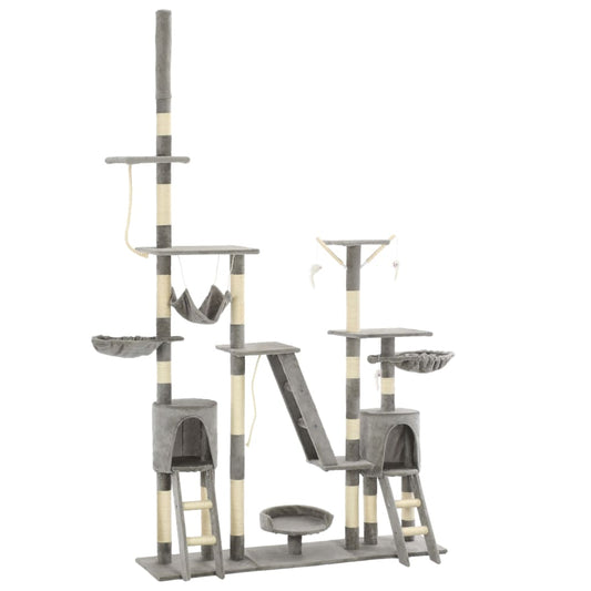 XXL Sisal Cat Tree — Adjustable 230–250 cm